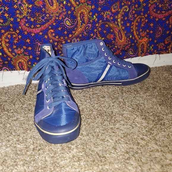 Blue Vintage Style Vans 6.5 - Picture 1 of 4